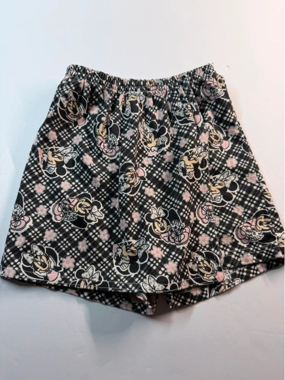 Vintage Mickey's for Kids Stuff Minnie Mouse Plaid Skort Size 4T